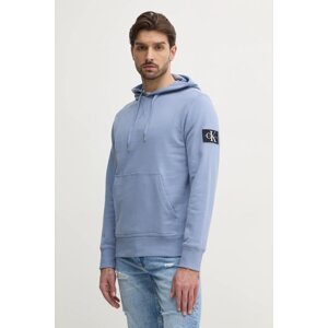 Pamučna dukserica Calvin Klein Jeans za muškarce, s kapuljačom, s aplikacijom, J30J323430
