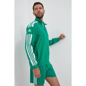 Dukserica za trening adidas Performance Squadra 21 boja: zelena, s aplikacijom