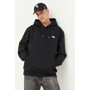 Dukserica Dickies za muškarce, boja: crna, s kapuljačom, glatka