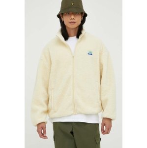 Jakna American Vintage za muškarce, boja: bež, za prijelazno razdoblje, oversize