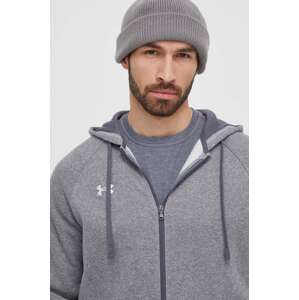 Dukserica Under Armour za muškarce, boja: siva, s kapuljačom, bez uzorka, 1379767