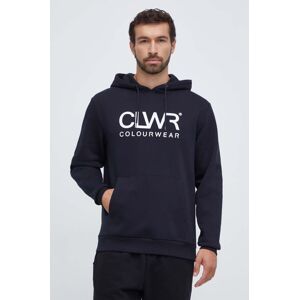 Dukserica Colourwear za muškarce, boja: crna, s kapuljačom, s tiskom