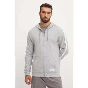 Homewear pamučna dukserica Tommy Hilfiger boja: tamno plava, s kapuljačom, s aplikacijom, UM0UM03011