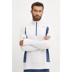 Dukserica za trčanje Mizuno Warmalite boja: siva, bez uzorka