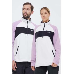 Sportska dukserica Quiksilver Powder Chaser boja: bijela, s uzorkom