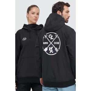 Sportska dukserica Colourwear Est 2010 boja: crna, s kapuljačom, s tiskom