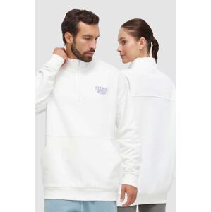 Pamučna dukserica Reebok Classic boja: bijela, s aplikacijom