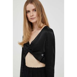 Bluza Calvin Klein Jeans boja: crna