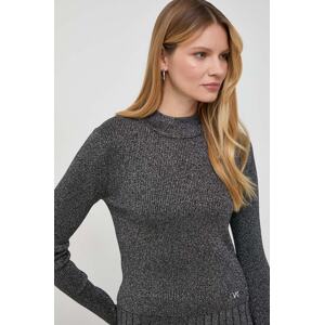 Pulover MICHAEL Michael Kors za žene, boja: crna, s poludolčevitom