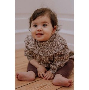 Dječja pamučna bluza That's mine Santu Shirt 24861 boja: smeđa, s uzorkom, SANTU