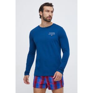 Homewear pamučna majica dugih rukava Tommy Hilfiger bez uzorka, UM0UM02984