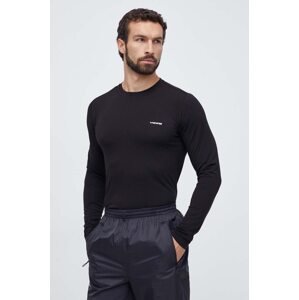 Sportska majica dugih rukava Viking Escalante boja: crna, s tiskom
