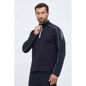 Majica dugih rukava za trening Calvin Klein Performance boja: crna, s tiskom