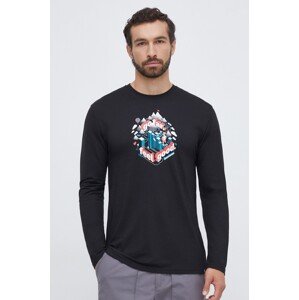 Sportska majica dugih rukava Smartwool Denver Go Far Feel Good Graphic boja: crna, s tiskom