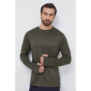 Majica dugih rukava za trening Reebok Tech ID TRAIN boja: zelena, bez uzorka, 100071042