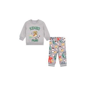 Homewear komplet Kenzo Kids boja: siva