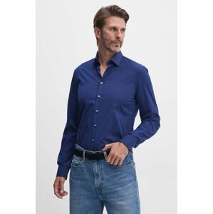 Košulja Calvin Klein za muškarce, boja: ružičasta, slim, s klasičnim ovratnikom, K10K108229