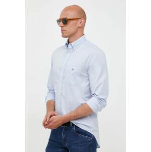 Pamučna košulja Gant za muškarce, regular, o button-down ovratnikom