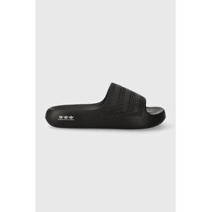 Natikače adidas Originals Adilette Ayoon za žene, boja: crna, s platformom, GX1979