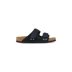 Natikače od brušene kože Birkenstock Uji za muškarce, boja: crna, 1024810