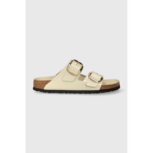 Kožne natikače Birkenstock Arizona za žene, boja: bež, 1026128