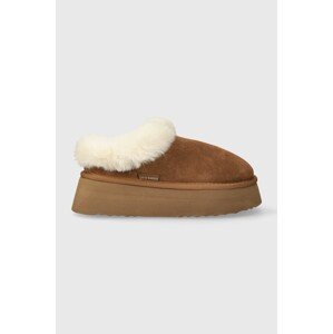 Kućne papuče od brušene kože Steve Madden Chaplin boja: smeđa, SM11002735