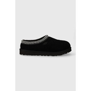 Kućne papuče od brušene kože UGG Tasman boja: crna, 5950