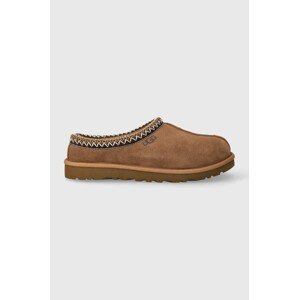 Kućne papuče od brušene kože UGG Tasman boja: smeđa, 5950