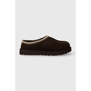 Kućne papuče od brušene kože UGG Tasman boja: smeđa, 5950