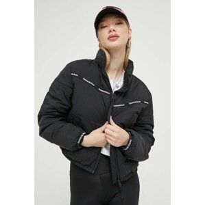 Jakna Tommy Jeans za žene, boja: crna, za zimu, oversize