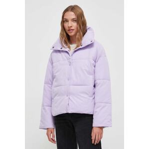 Jakna Billabong za žene, boja: ljubičasta, za zimu, oversize