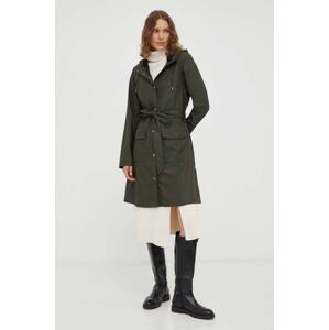 Kišna jakna Rains 18130 Jackets za žene, boja: zelena, za prijelazno razdoblje