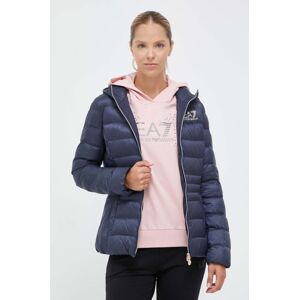 Jakna EA7 Emporio Armani za žene, boja: tamno plava, za prijelazno razdoblje