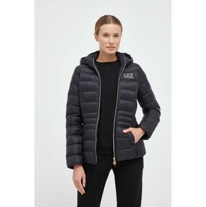 Jakna EA7 Emporio Armani za žene, boja: crna, za prijelazno razdoblje