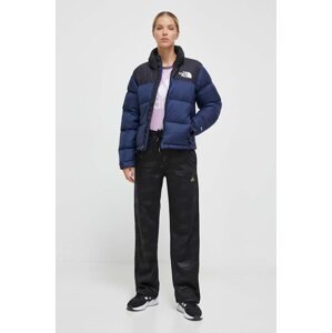 Pernata jakna The North Face za žene, boja: tamno plava, za zimu