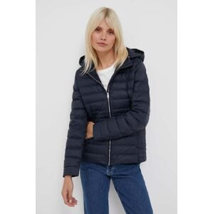 Pernata jakna Tommy Hilfiger za žene, boja: tamno plava, za prijelazno razdoblje