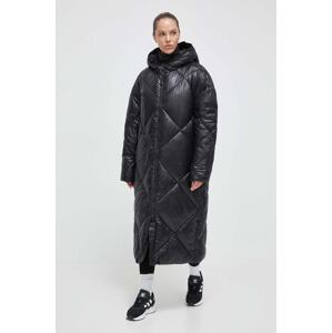 Jakna Didriksons za žene, boja: crna, za zimu, oversize