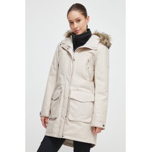 Parka Jack Wolfskin za žene, boja: bež, za prijelazno razdoblje