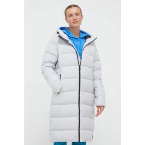 Pernata jakna Jack Wolfskin za žene, boja: siva, za zimu
