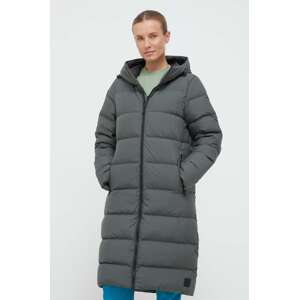 Pernata jakna Jack Wolfskin za žene, boja: siva, za zimu