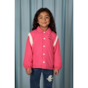Dječja jakna Mini Rodini Mini Rodini x Wrangler boja: ružičasta
