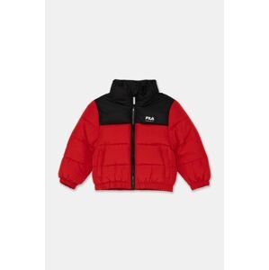 Dječja jakna Fila THELKOW blocked padded jacket boja: crvena
