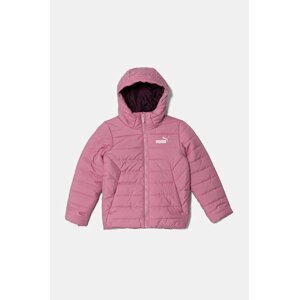 Dječja jakna Puma ESS Hooded Padded Jacket boja: ružičasta
