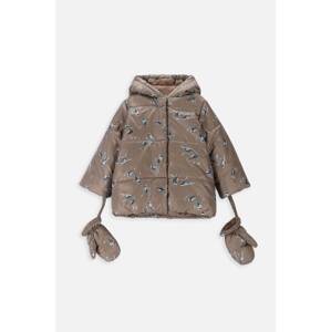 Jakna za bebe Coccodrillo ZC3152103OGN OUTERWEAR GIRL NEWBORN boja: smeđa