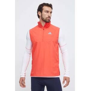 Sportski prsluk adidas Performance Adizero boja: crvena, za prijelazno razdoblje