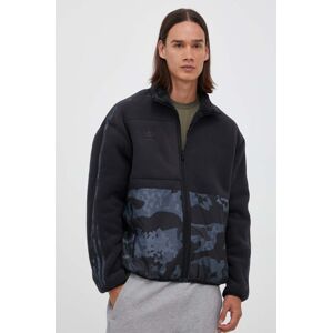 Dvostrana dukserica adidas Originals za muškarce, boja: crna, s uzorkom