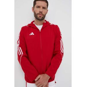 Jakna za trening adidas Performance Tiro 23 boja: crvena, za prijelazno razdoblje