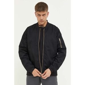 Bomber jakna Dickies za muškarce, boja: crna, za prijelazno razdoblje