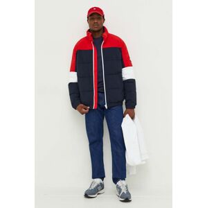 Jakna Tommy Jeans za muškarce, boja: tamno plava, za zimu, oversize