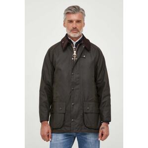 Pamučna jakna Barbour Classic Beaufort Wax Jacket boja: zelena, za prijelazno razdoblje, MWX0002